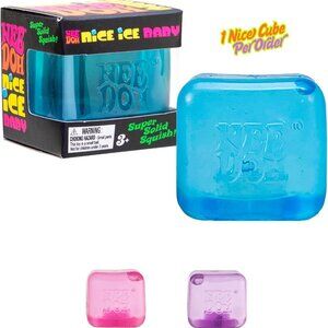 Nee Doh Blue Nice Ice Baby 1" Square (1 Cube Per Order)